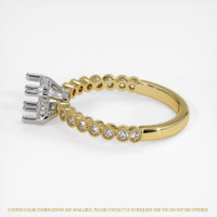 14K White & Yellow Antique Style Ring Setting Image