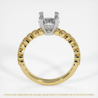 14K White & Yellow Antique Style Ring Setting Image