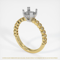 18K White & Yellow Antique Style Ring Setting Video