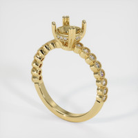10K Yellow Gold Antique Style Ring Setting Video
