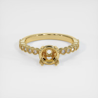 10K Yellow Gold Antique Style Ring Setting Image