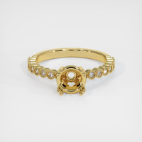 18K Yellow Gold Antique Style Ring Setting Image