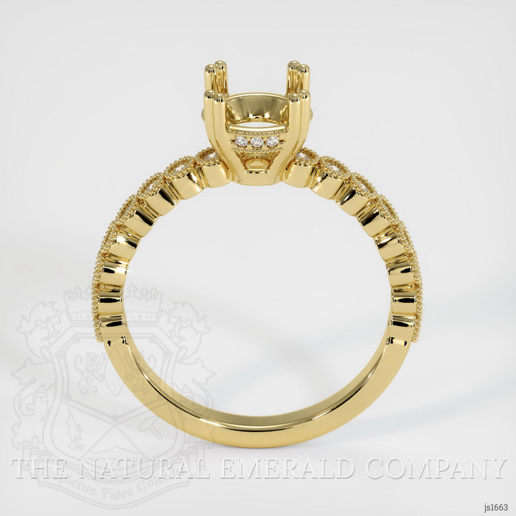 18K Yellow Gold Antique Style Ring Setting