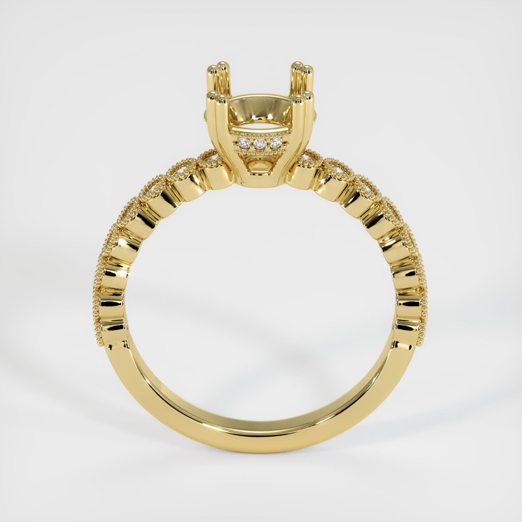18K Yellow Gold Antique Style Ring Setting