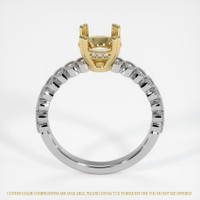 14K Yellow & White Antique Style Ring Setting Image