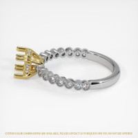 18K Yellow & White Antique Style Ring Setting Image