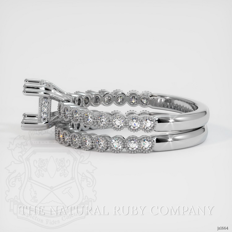 Platinum 950 Antique Style Ring Setting