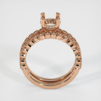 18K Rose Gold Antique Style Ring Setting Image