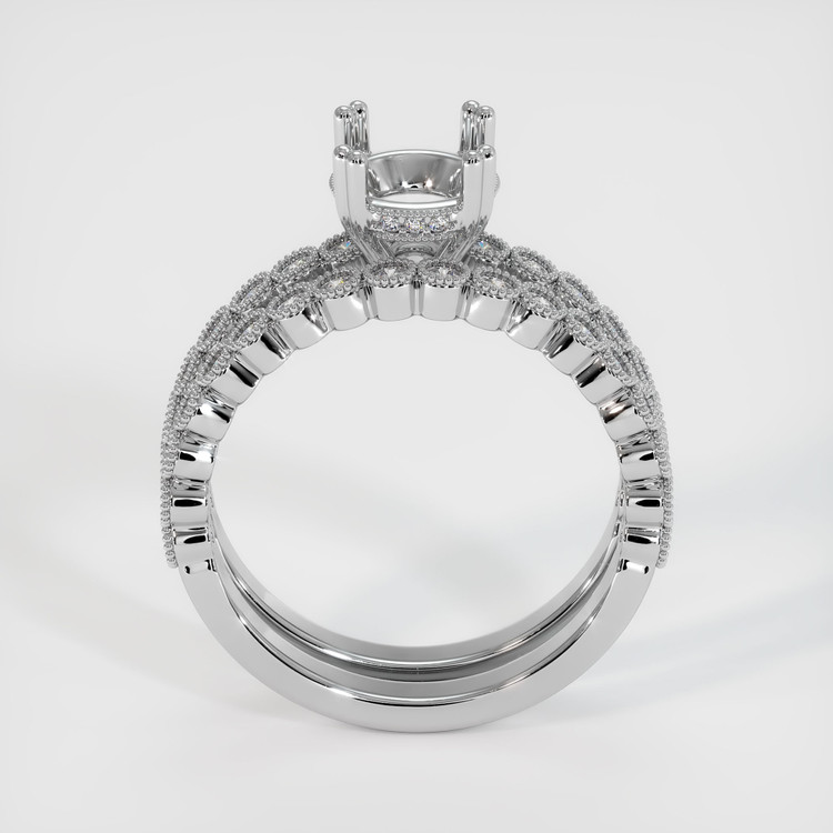 Silver Antique Style Ring Setting