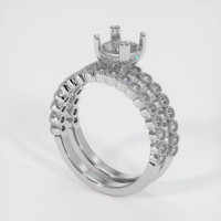 10K White Gold Antique Style Ring Setting Video