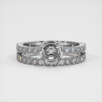 10K White Gold Antique Style Ring Setting Image
