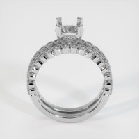 18K White Gold Antique Style Ring Setting Image