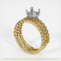 14K White & Yellow Antique Style Ring Setting Video