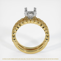 18K White & Yellow Antique Style Ring Setting Image