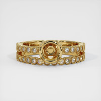 10K Yellow Gold Antique Style Ring Setting Image