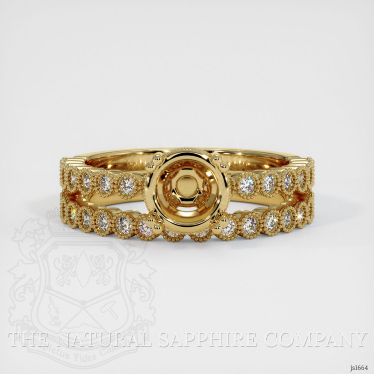 10K Yellow Gold Antique Style Ring Setting