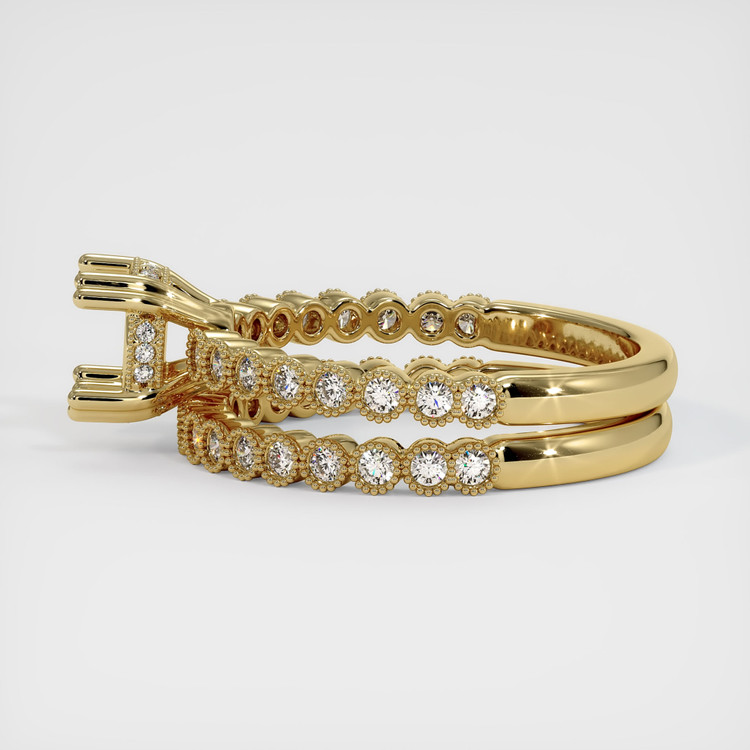 14K Yellow Gold Antique Style Ring Setting