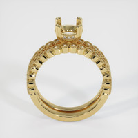 14K Yellow Gold Antique Style Ring Setting Image