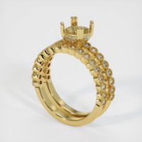 18K Yellow Gold Antique Style Ring Setting Video