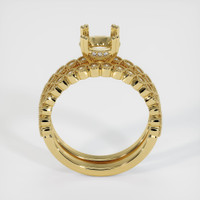 18K Yellow Gold Antique Style Ring Setting Image