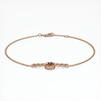 14K Rose Gold Bezel Bracelet Setting Image