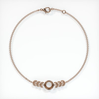 14K Rose Gold Bezel Bracelet Setting Image