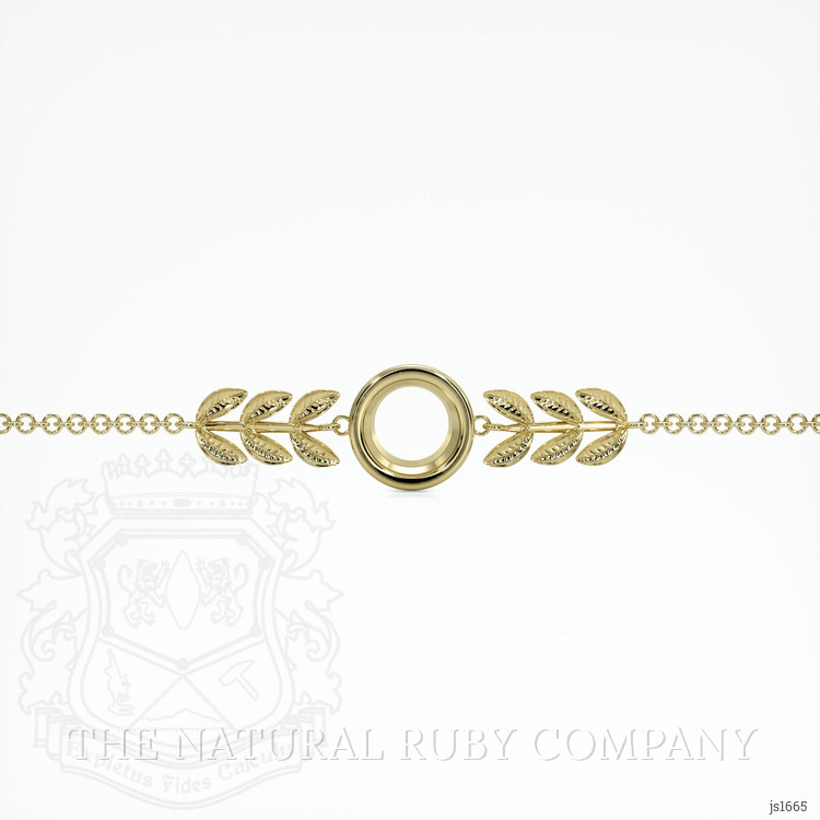 14K Yellow Gold Bezel Bracelet Setting