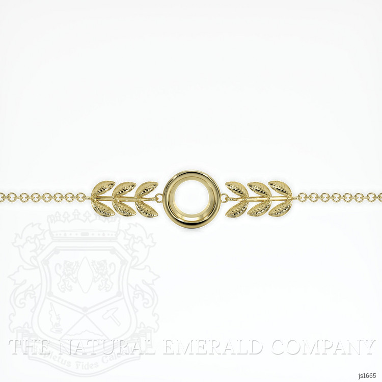 18K Yellow Gold Bezel Bracelet Setting