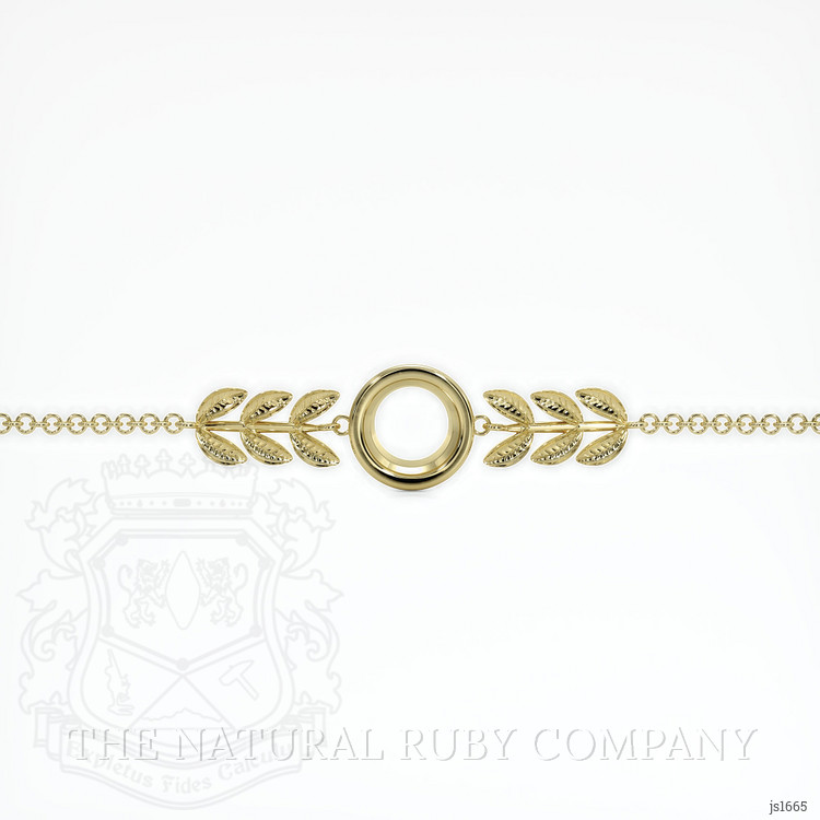 18K Yellow Gold Bezel Bracelet Setting