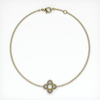 14K Yellow Gold Pave Bracelet Setting Image