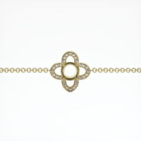 18K Yellow Gold Pave Bracelet Setting Video