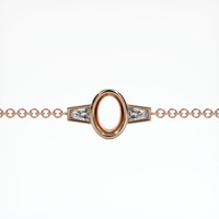 14K Rose Gold Accent Stones Bracelet Setting Video