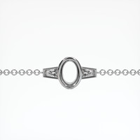 18K White Gold Accent Stones Bracelet Setting Video