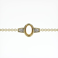 14K Yellow Gold Accent Stones Bracelet Setting Video