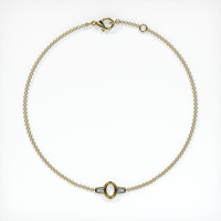 14K Yellow Gold Accent Stones Bracelet Setting Image