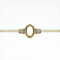 18K Yellow Gold Accent Stones Bracelet Setting Video