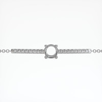 18K White Gold Pave Bracelet Setting Video