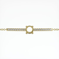 14K Yellow Gold Pave Bracelet Setting Video