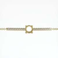 18K Yellow Gold Pave Bracelet Setting Video