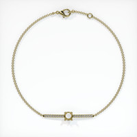 18K Yellow Gold Pave Bracelet Setting Image
