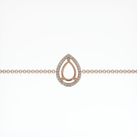 14K Rose Gold Pave Bracelet Setting Video