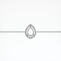 18K White Gold Pave Bracelet Setting Video