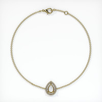 14K Yellow Gold Pave Bracelet Setting Image