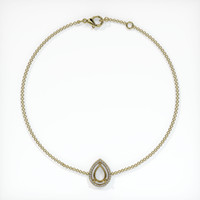 18K Yellow Gold Pave Bracelet Setting Image