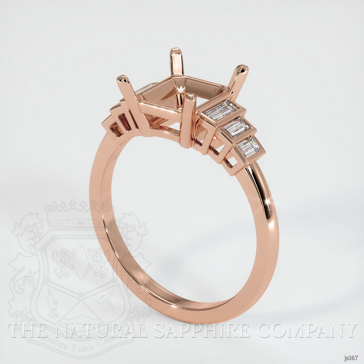 14K Rose Gold Antique Style Ring Setting