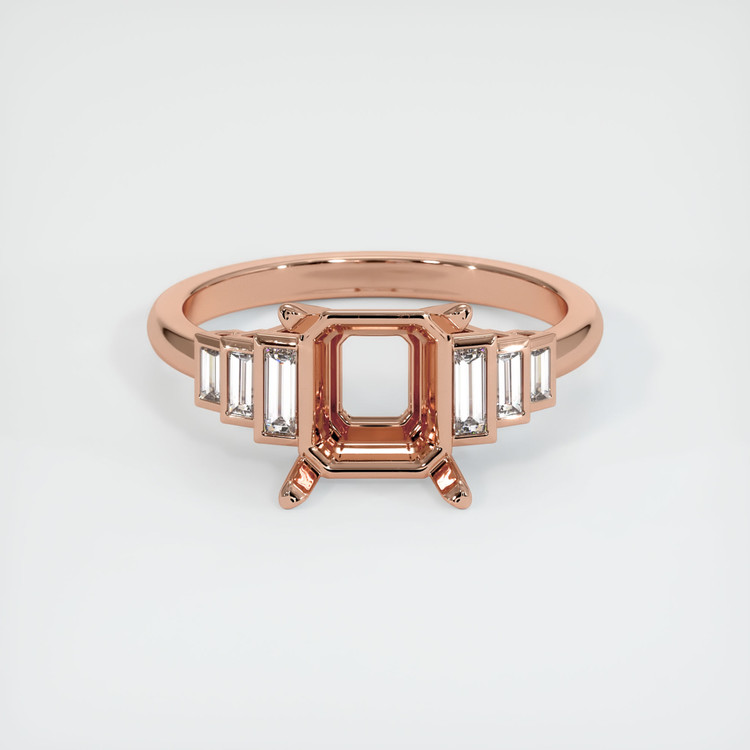 14K Rose Gold Antique Style Ring Setting