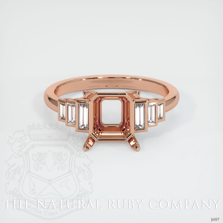 14K Rose Gold Antique Style Ring Setting