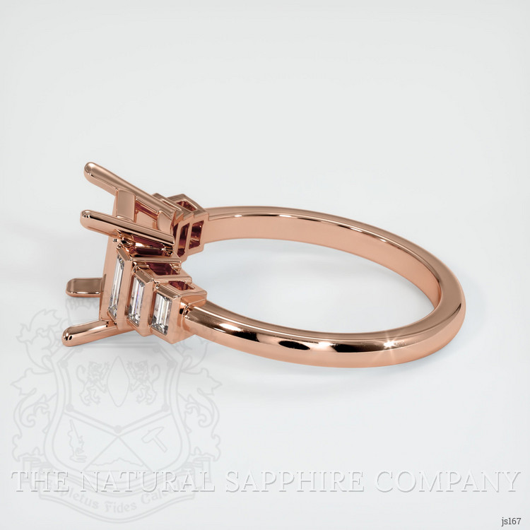 14K Rose Gold Antique Style Ring Setting