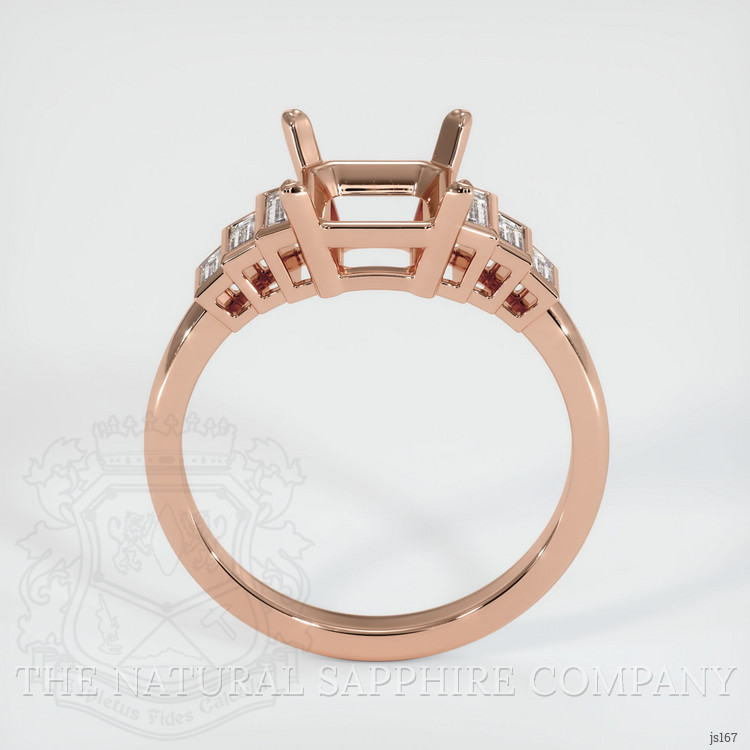 14K Rose Gold Antique Style Ring Setting