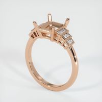 18K Rose Gold Antique Style Ring Setting Video